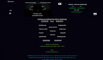 Likeautó Autóelektrónika