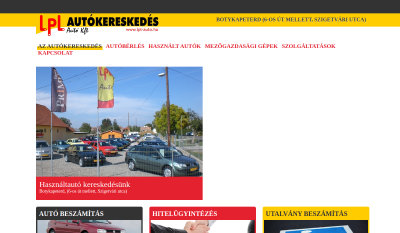 Botykapeterd - L.P.L. Autó Kft. Használtautó kereskedés