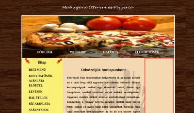 Tata - Mahagóni Pizzéria és Étterem