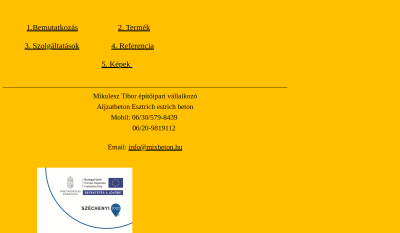 Mikulesz Tibor Aljzatbeton Esztrich Beton