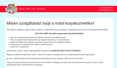 Guruló Szalon Mobil Kutyakozmetika