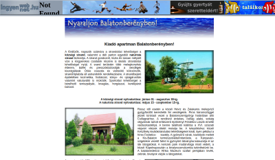 Balatonberény - Kiadó Apartman