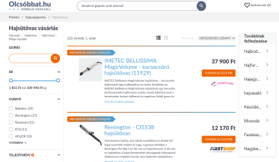 Olcsóbbat.hu - Hajsütővas