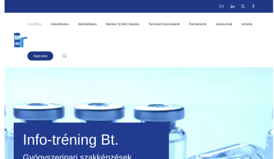 Info-tréning Bt. - Gyógyszeripari szakképzések