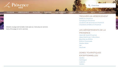Camp sites in Provence French Riviera