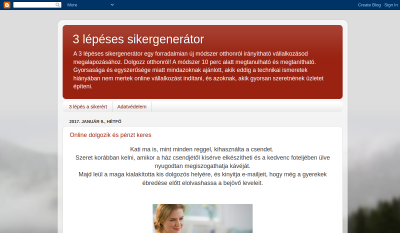 3 Lépéses Sikergenerátor
