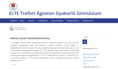 ELTE Trefort Ágoston Gyakorlóiskola