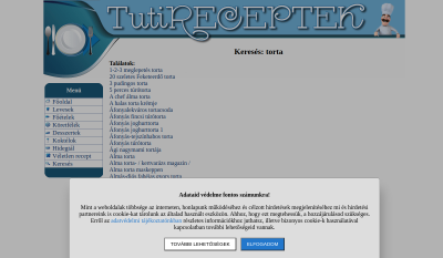 Tuti Receptek - Torta