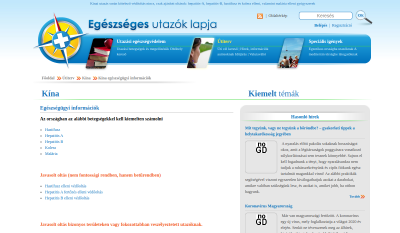 Kínai Utazás Előtt Egészségügyi Felkészülés