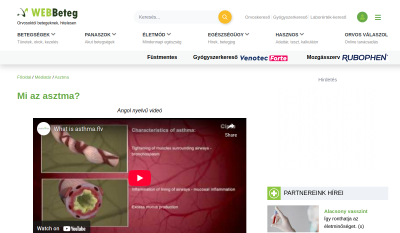 Webbeteg - Mi az asztma?