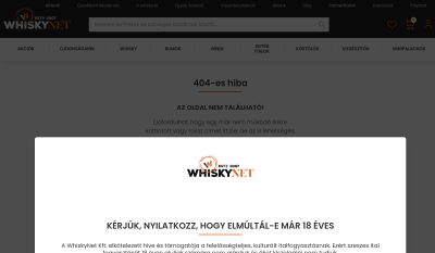 WhiskeyNet - Vodka Webáruház