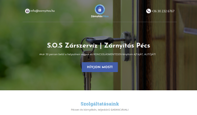 Pécs - Zárjavítás, Zárnyitás