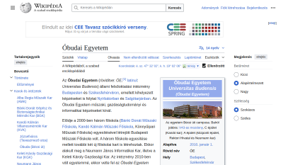 Wikipédia - Óbudai Egyetem (korábban Budapesti Műszaki Főiskola)
