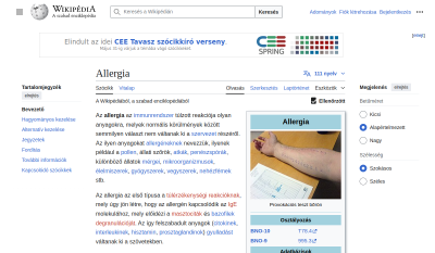 Wikipédia - Allergia