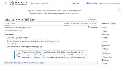 Wikipédia - Emo
