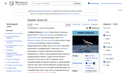 Wikipédia - Hubble Űrtávcső