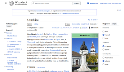 Wikipédia - Orosháza