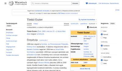 Timkó Eszter (Wikipedia)