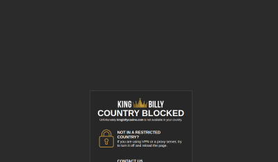 King Billy Casino Mobile