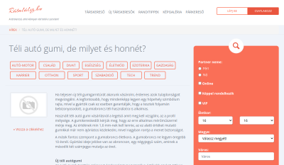 Rátalálsz - Autógumi Információk