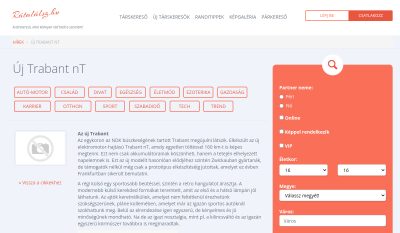 Rátalálsz - Új Trabant nT