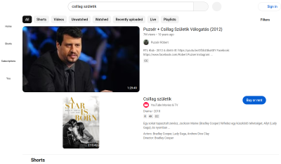 YouTube - Csillag Születik Videók
