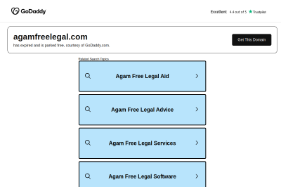 Legal / Static website designed by Web Freelancers for agamfreelegal.com