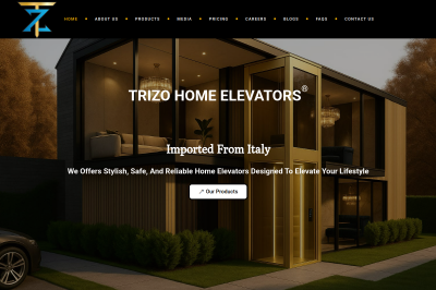 Business website designed by Web Freelancers for trizoelevators.com