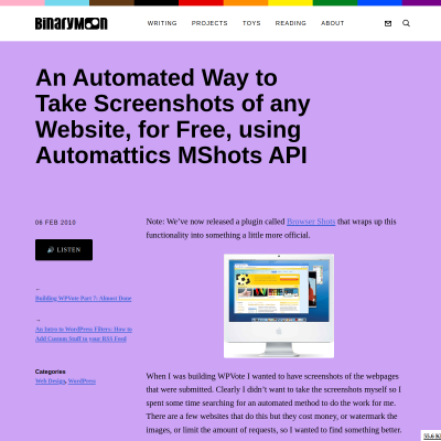 http://www.binarymoon.co.uk/2010/02/automated-take-screenshots-website-free/