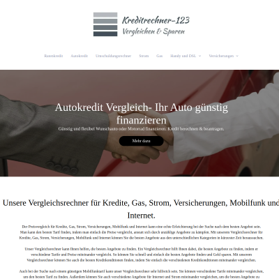 Kreditrechner-123 Online-Vergleichsportal für Ratenkredite