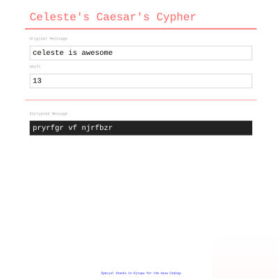 Caesar’s Cypher