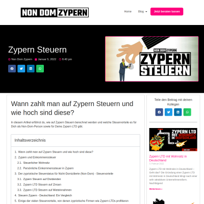 Zypern Steuern