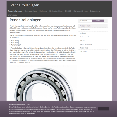 SKF Pendelrollenlager, Pendelrollenlager, Pendelrollenlager SKF