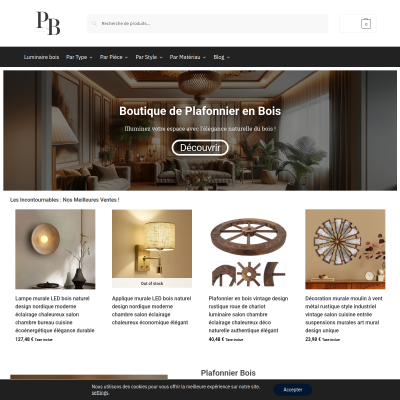 Plafonnier-bois.fr