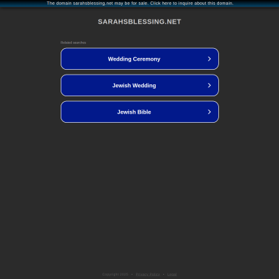 sarahsblessing.net