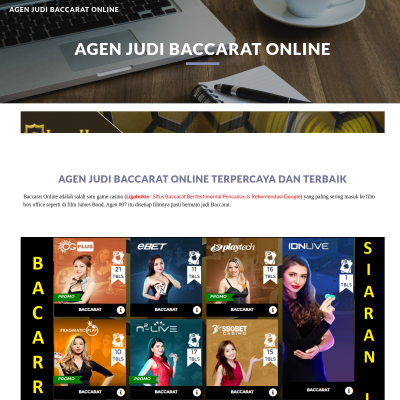 Agen judi baccarat online