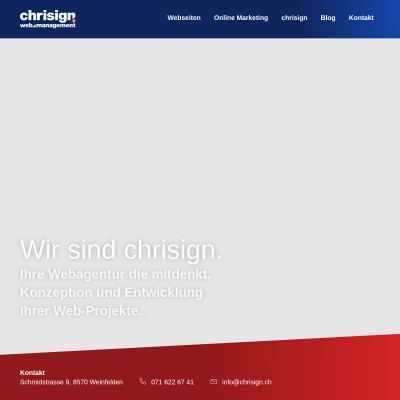 chrisign gmbh -  Webdesign & Online Marketing - Weinfelden