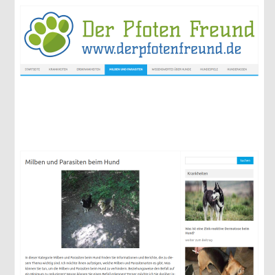 Milben und Parasiten beim Hund - Der Pfoten Freund