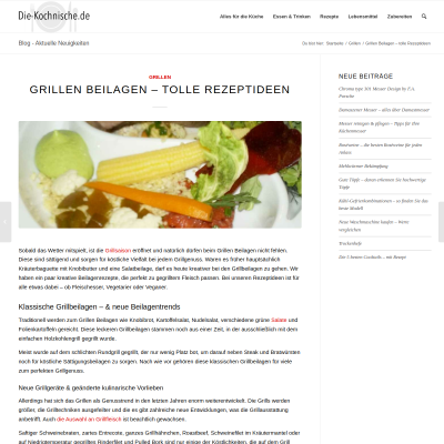 Grill Beilagen - Ideen und Rezepte