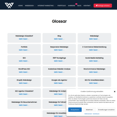 Webseite eintragen