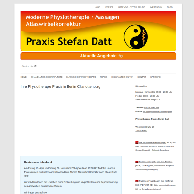 Physiotherapie Praxis in Berlin Charlottenburg
