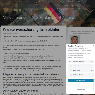 Krankenversicherung für Soldaten | versicherungen-soldat.de