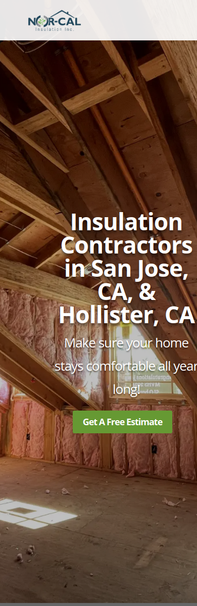 Nor-Cal Insulation mobile website