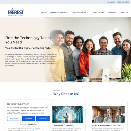Everest Consultants, Inc. mobile view