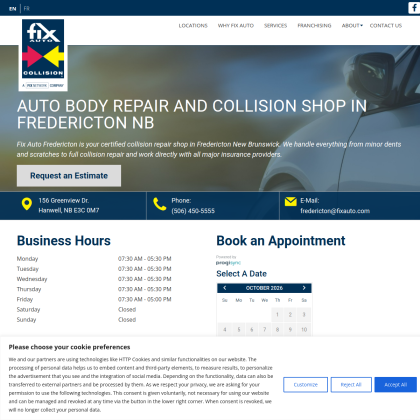 Fix Auto Fredericton mobile view