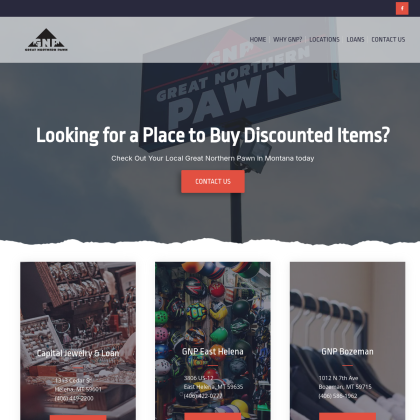Great Northern Pawn mobile view