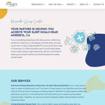 Integra Health PC mobile view