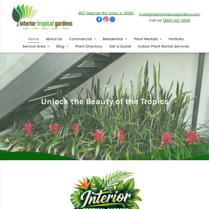 Interior Tropical Gardens mobile view
