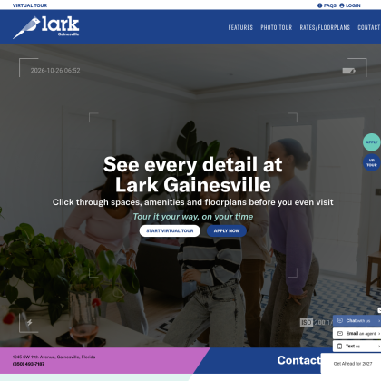 Lark Gainesville mobile view
