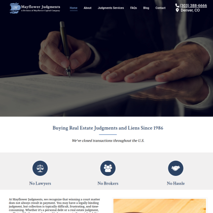 Mayflower Judgments mobile view
